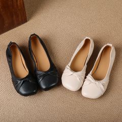 真皮女鞋质头层羊皮高耐磨防滑柔软牛筋底